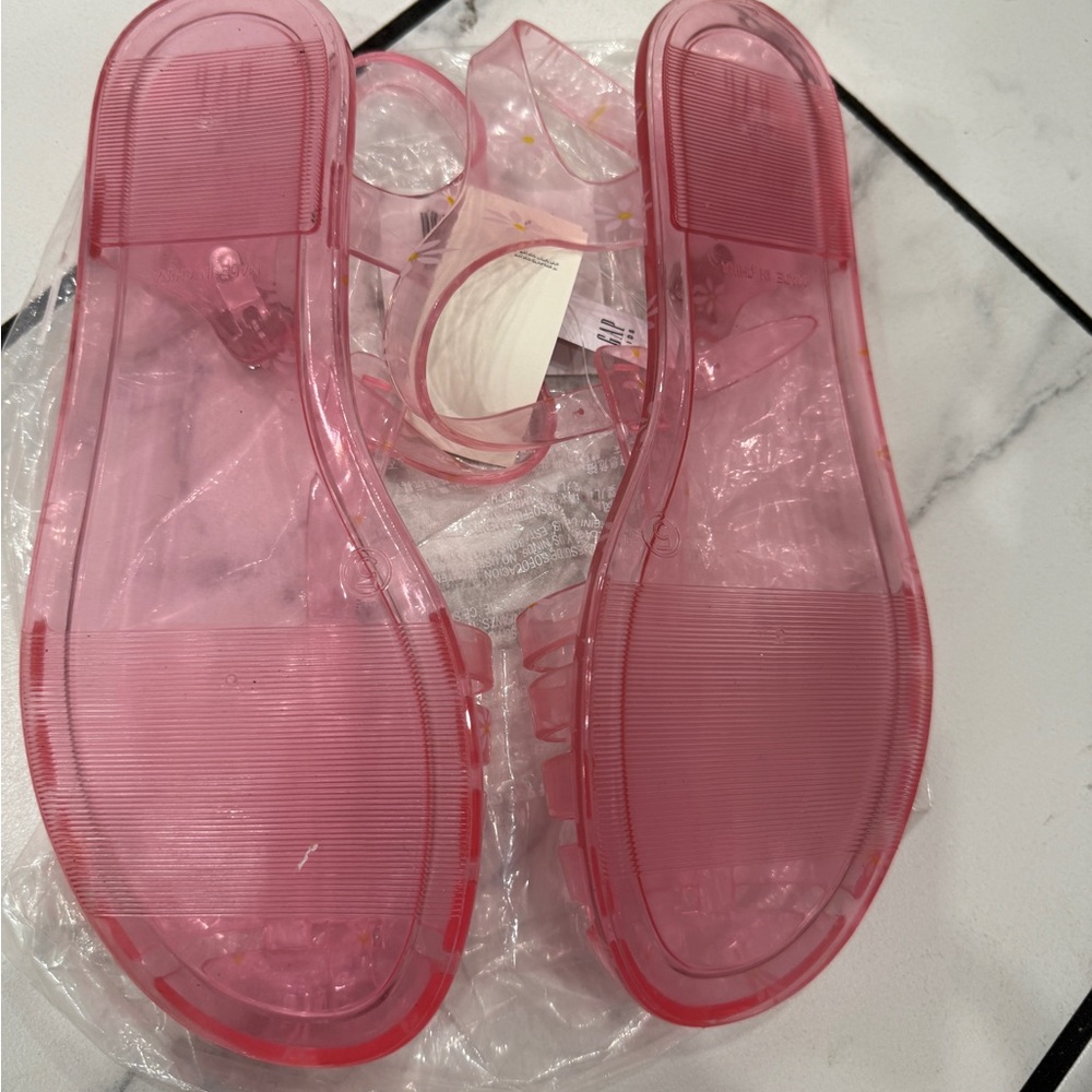 Gap kids’ jelly light Pink floral Sandals